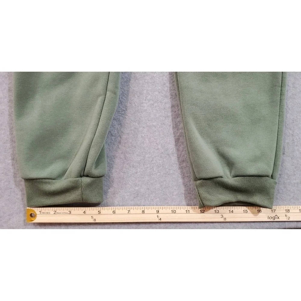 The Original Members Only Olive Green Men's Unisex Large Skull Roses Sweatpants - Picture 5 of 10